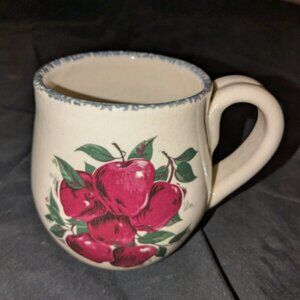 VINTAGE APPLE HOME & GARDEN PARTY Bulbous Stoneware Coffee Mug